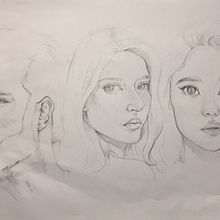 my project for—“Portrait Sketchbooking: Explore the Human Face”. Un projet de Esquisse , Dessin, Dessin de portrait, Dessin artistique , et Carnet de croquis de natalie cheah - 21.06.2022