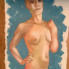 My project for course: The Human Figure in Watercolor. Traditional illustration, Fine Arts, Painting, Watercolor Painting, Realistic Drawing, and Figure Drawing project by lilylynn - 06.19.2022