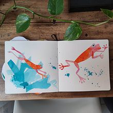 Croquis créatifs à l'aquarelle pour débutants. Un proyecto de Ilustración tradicional, Bocetado, Creatividad, Dibujo, Pintura a la acuarela y Sketchbook de Rachel Pedraza - 21.06.2022