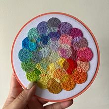 Estudio de color (nudos franceses) 2. Embroider project by Coricrafts - 06.21.2022