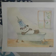 Mon projet du cours : Personnages animaux à l’aquarelle pour livres jeunesse. Traditional illustration, Fine Arts, Painting, Drawing, Watercolor Painting, Children's Illustration, and Narrative project by Elisa Perocchio - 05.19.2022
