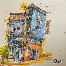 My project for course: Expressive Architectural Sketching with Colored Markers Ein Projekt aus dem Bereich Skizzenentwurf, Zeichnung, Architektonische Illustration, Sketchbook und Illustration mit Tinte von philmckenny - 18.06.2022
