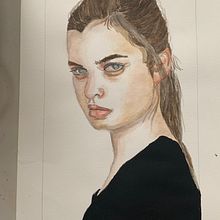 Mi proyecto del curso: Retrato en acuarela a partir de una fotografía. Un proyecto de Ilustración tradicional, Pintura a la acuarela y Dibujo de Retrato de Barbara Fiorilo-Mendoza - 21.06.2022
