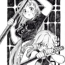 Sword Girls. Un proyecto de Ilustración tradicional y Dibujo a lápiz de EUDETENIS - 22.06.2022