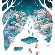 Hacia lo Salvaje. Ilustração tradicional projeto de Henar Jiménez - 21.04.2022