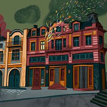 My project for course: Architectural Illustration: Capture a City’s Personality. Un progetto di Illustrazione tradizionale, Architettura, Disegno, Illustrazione digitale e Illustrazione architettonica di Stefana Argirova - 14.06.2022