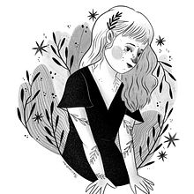 Meu projeto do curso: Técnicas de desenho tradicional com Procreate. Ilustração tradicional, Desenho, Ilustração digital, Desenho de retrato, e Desenho digital projeto de Thais Barbosa - 22.06.2022