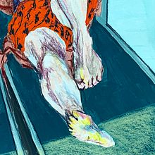 My project for course: Expressive Figure Drawing: Explore Lines, Shapes and Colors. Projekt z dziedziny  Sztuki piękne, R, sunek ołówkiem,  R, sunek, Portret, R, sunek realist, czn, R, sunek anatomiczn i Malowanie gwaszami użytkownika Gül Günizi - 23.06.2022
