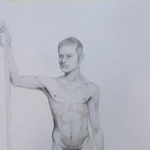 Mi proyecto del curso: Dibujo realista de la figura humana. Traditional illustration, Fine Arts, Sketching, Pencil Drawing, Drawing, Realistic Drawing, and Figure Drawing project by Jesús Díaz Pacheco - 06.23.2022