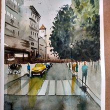 Mi proyecto del curso: Paisajes urbanos en acuarela. Fine Arts, Watercolor Painting, and Architectural Illustration project by JOAQUIN PEREZ VICENTE - 06.06.2022