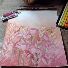 Mi proyecto del curso: Técnicas de acuarela en negativo para ilustración botánica. Een project van Traditionele illustratie, Aquarelschilderen y  Botanische illustratie van ivethmontoya73 - 23.06.2022