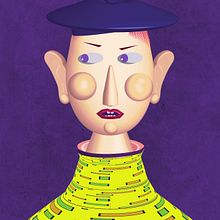 My project for course: Whimsical 3D Portraiture in Illustrator. Traditional illustration, and Digital Illustration project by jacfloor - 06.23.2022