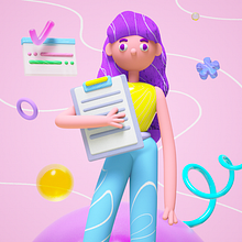 My project for course: 3D Modeling: Create Colorful and Joyful Objects. 3D, Digital Illustration, and 3D Modeling project by vita vigo - 06.24.2022