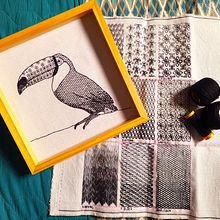 Meu projeto do curso: Introdução ao bordado blackwork. Bordado, e Design têxtil projeto de Jennifer Assis - 24.06.2022