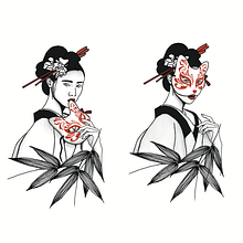 Mi proyecto del curso: Diseño de tatuaje de autor con Procreate. Traditional illustration, Graphic Design, Drawing, Digital Illustration, Tattoo Design, and Digital Drawing project by Audrey Simões - 06.24.2022