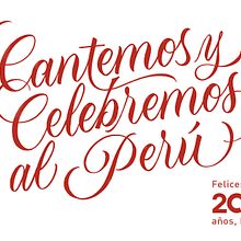 Cantemos y celebremos al Perú - Claro. Advertising, and Calligraph project by Paola Gallegos - 06.25.2022