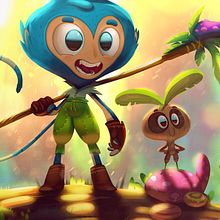 The Blue Caravan - My Personal Project. Art Direction, Character Design, Concept Art, and Traditional illustration project by Francesco Mazza - 06.25.2022