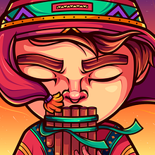 Qhispikay (Libertad). Traditional illustration, Vector Illustration, Digital Illustration, and Character Design project by Andy Velásquez - 07.28.2020