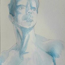 Artistic Portrait with Watercolors . % Sérgio Dantas tarafından hazırlanan Güzel sanatlar, Tablo, Sulubo, a Resim, Ve Portre Çizimi projesi - 06.26.2022