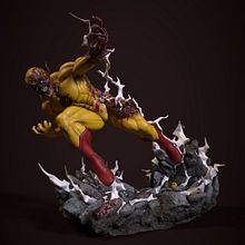 Reverse Flash fan art. 3D, Character Design, Sculpture, 3D Modeling, and 3D Character Design project by Nicolas PP - 06.23.2022