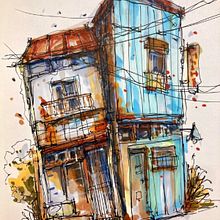 My project for course: Expressive Architectural Sketching with Colored Markers. Drawing, Architectural Illustration, Sketchbook, Ink Illustration, and Sketching project by mauromtaborda - 06.26.2022