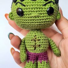 HULK. Projekt z dziedziny Sz, dełkowanie, Amigurumi,  Tkactwo i Design użytkownika Carol dots - 26.06.2022
