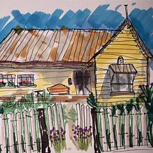 Country house excersice. Traditional illustration, Sketching, and Architectural Illustration project by pablomotl - 06.26.2022