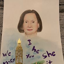 Profesora ingles. Un progetto di Illustrazione tradizionale, Artigianato e Pittura di Zaira Marti - 10.06.2022