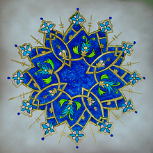 Mijn project van de cursus: Inleiding tot islamitsche kunst: creëer biomorfische patronen. Painting, Pattern Design, Drawing, Watercolor Painting & Ink Illustration project by Xandra - 06.27.2022
