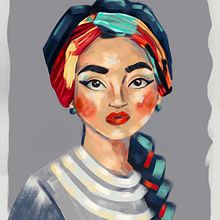 Portrait Ein Projekt aus dem Bereich Traditionelle Illustration, Digitale Illustration und Digitale Zeichnung von Adina Tulvan - 11.06.2022