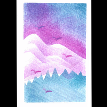 My project for course: Narrative Landscape Illustration with Stencils and Acrylics. Un progetto di Illustrazione tradizionale, Pittura, Pittura acrilica e Narrativa di Clara Daly - 22.07.2022