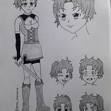 Meu projeto do curso: A arte do mangá: desenhe personagens únicos. Character Design, Pencil Drawing, Drawing, Ink Illustration, and Manga project by Felipe Ferreira - 06.28.2022