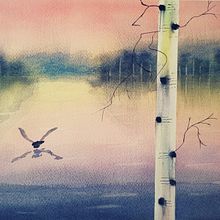 Il mio progetto del corso: Paesaggi ad acquerello ricchi di atmosfera Ein Projekt aus dem Bereich Bildende Künste, Malerei und Aquarellmalerei von Antonella Barco - 28.06.2022