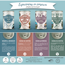 Experiencias en conserva. Un projet de Design , Illustration traditionnelle , et Publicité de Alicia Martínez Casals - 28.06.2022