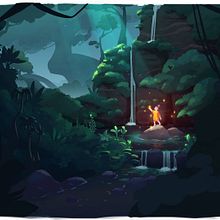 Magical Forest.. Traditional illustration, Digital Illustration, Children's Illustration, Botanical Illustration, Drawing, and Digital Drawing project by Marly Verzijl - 06.28.2022