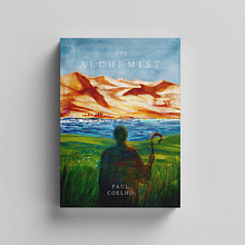 The Alchemist Book Cover Redesign. Editorial Design, Graphic Design, and Bookbinding project by Tiffany Zhong - 06.28.2022