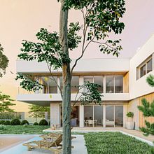 VISTA EXTERIOR . Un proyecto de 3D y Arquitectura de fabianmesta1598 - 29.06.2022