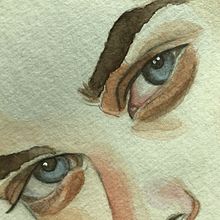 Meu projeto do curso: Retrato em aquarela a partir de uma fotografia. Traditional illustration, Watercolor Painting, and Portrait Drawing project by Luele Mayara - 06.25.2022