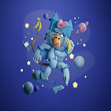 My project for course: 3D Character Creation in Blender. 3D, Character Design, 3D Modeling, 3D Character Design, and 3D Design project by ahmeda869 - 06.27.2022