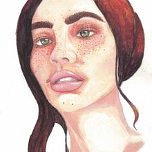 Mi proyecto del curso: Retrato ilustrado en acuarela. Traditional illustration, Fine Arts, Painting, Drawing, Watercolor Painting, Portrait Drawing, and Artistic Drawing project by ELIANA LANDAETA APONTE - 06.30.2022