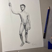 My project for course: Realistic Human Figure Drawing. Un proyecto de Ilustración tradicional, Bellas Artes, Bocetado, Dibujo a lápiz, Dibujo, Dibujo realista y Dibujo anatómico de Tommy Nolan II - 30.06.2022