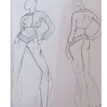 Algunos bocetos . Projekt z dziedziny Projektowanie ubrań, Design,  R, sunek, Projektowanie interakt, wne, Trad, c i jna ilustracja użytkownika Claudia Aranda - 29.06.2022