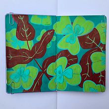 Mon projet du cours : Motifs botaniques et carnet de croquis. Traditional illustration, Pattern Design, Botanical Illustration, and Sketchbook project by Fabienne Vanderputten - 06.30.2022