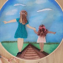 Mi proyecto del curso: Técnicas básicas de bordado y acuarela. Pintura, Pintura em aquarela, Bordado, e Design têxtil projeto de Marisabel Acosta Silvera - 30.06.2022