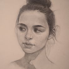 My project for course: Graphite Drawing Techniques for Planar Portraiture. Fine Arts, Sketching, Drawing, Portrait Drawing, Realistic Drawing, and Artistic Drawing project by kmolpat - 07.01.2022