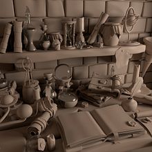 Mi proyecto del curso: Modelado cartoon de bodegones con Maya. Un projet de 3D, Modélisation 3D , et Conception 3D de Daniel Cortes - 01.07.2022