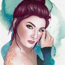 Mi proyecto del curso: Retrato ilustrado con Procreate. Traditional illustration, Vector Illustration, Digital Illustration, and Portrait Drawing project by alejandra310 - 07.01.2022