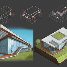 Mi proyecto del curso: Sketching arquitectónico y artístico con Procreate. Projekt z dziedziny  Architektura, Sketching, Ilustracja c, frowa, Architektura c, frowa,  R i sunek architektoniczn użytkownika Karen Entreambosrrios - 02.07.2022