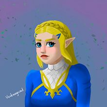 Mi proyecto del curso: Princesa Zelda. Un proyecto de Pintura y Pintura digital de Jesús López - 24.06.2022