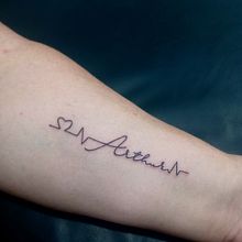 Meu projeto do curso: Tatuagem de letras cursivas à mão livre. Lettering, and Tattoo Design project by willdiashard_1 - 06.27.2022